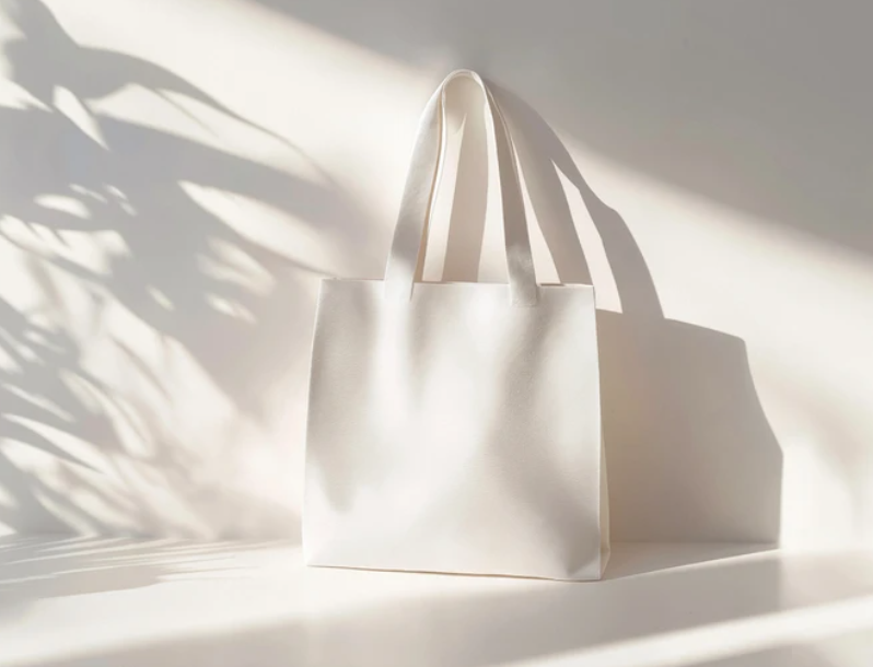 Tote Bag Mockup on Sunlit Surface