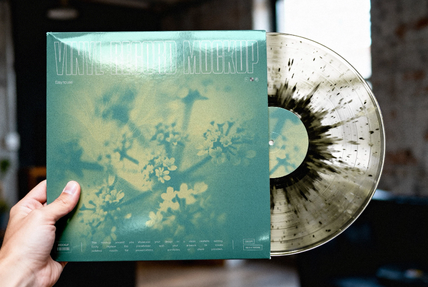 Vinyl Record Free Mockup