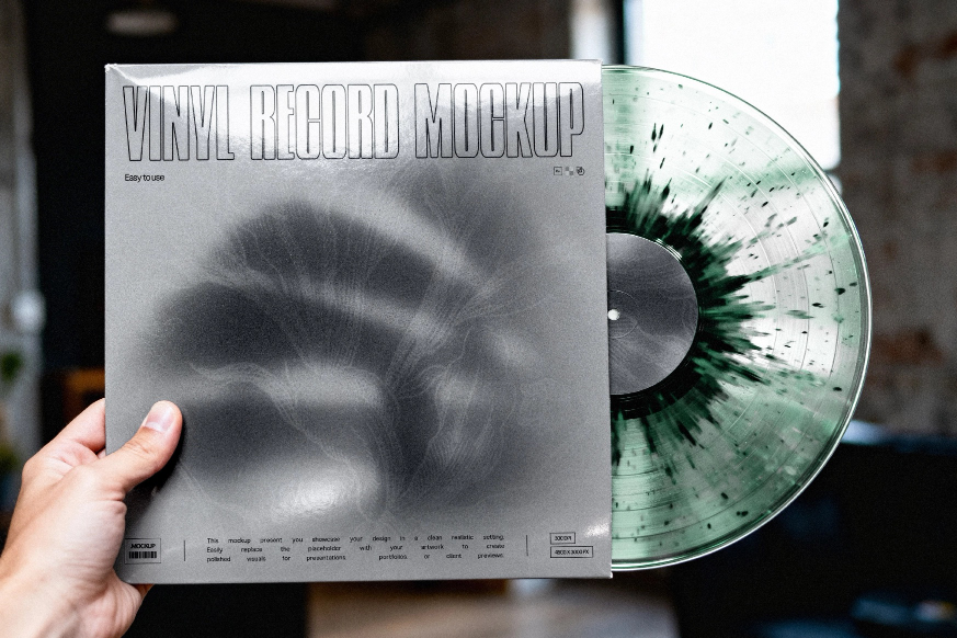 Vinyl Record Free Mockup
