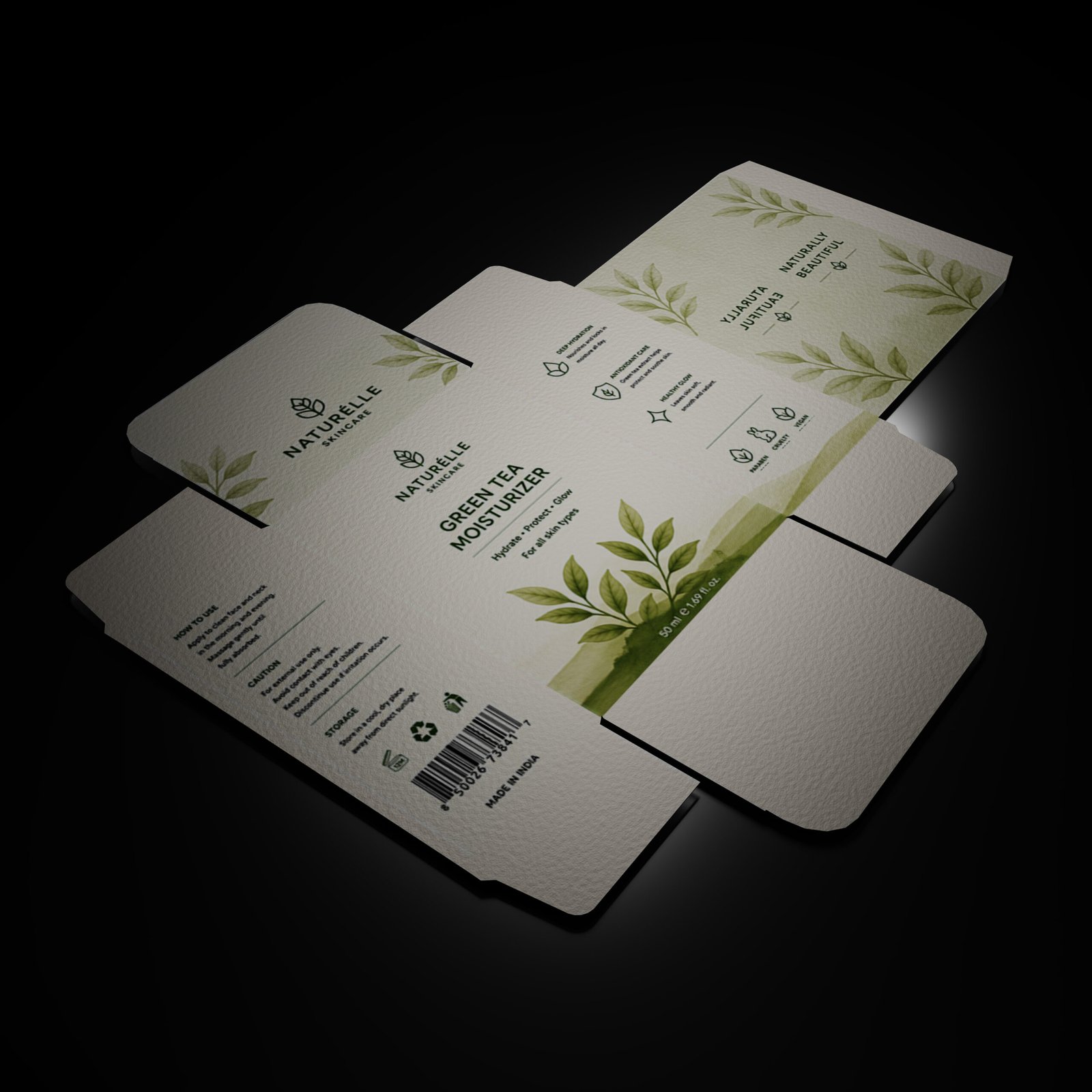 Packaging Box Mockup Skincare Box Design