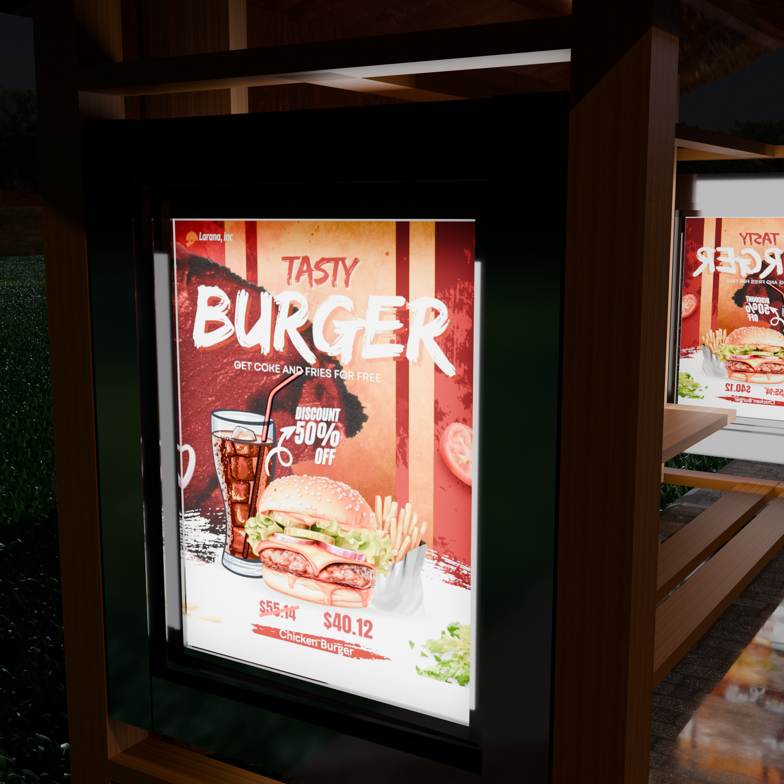 Bus Stop Banner Mockup 9 Realistic Scenes