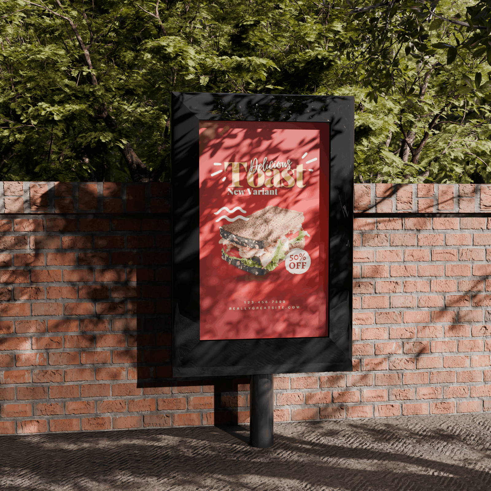 Free Outdoor Poster Mockup