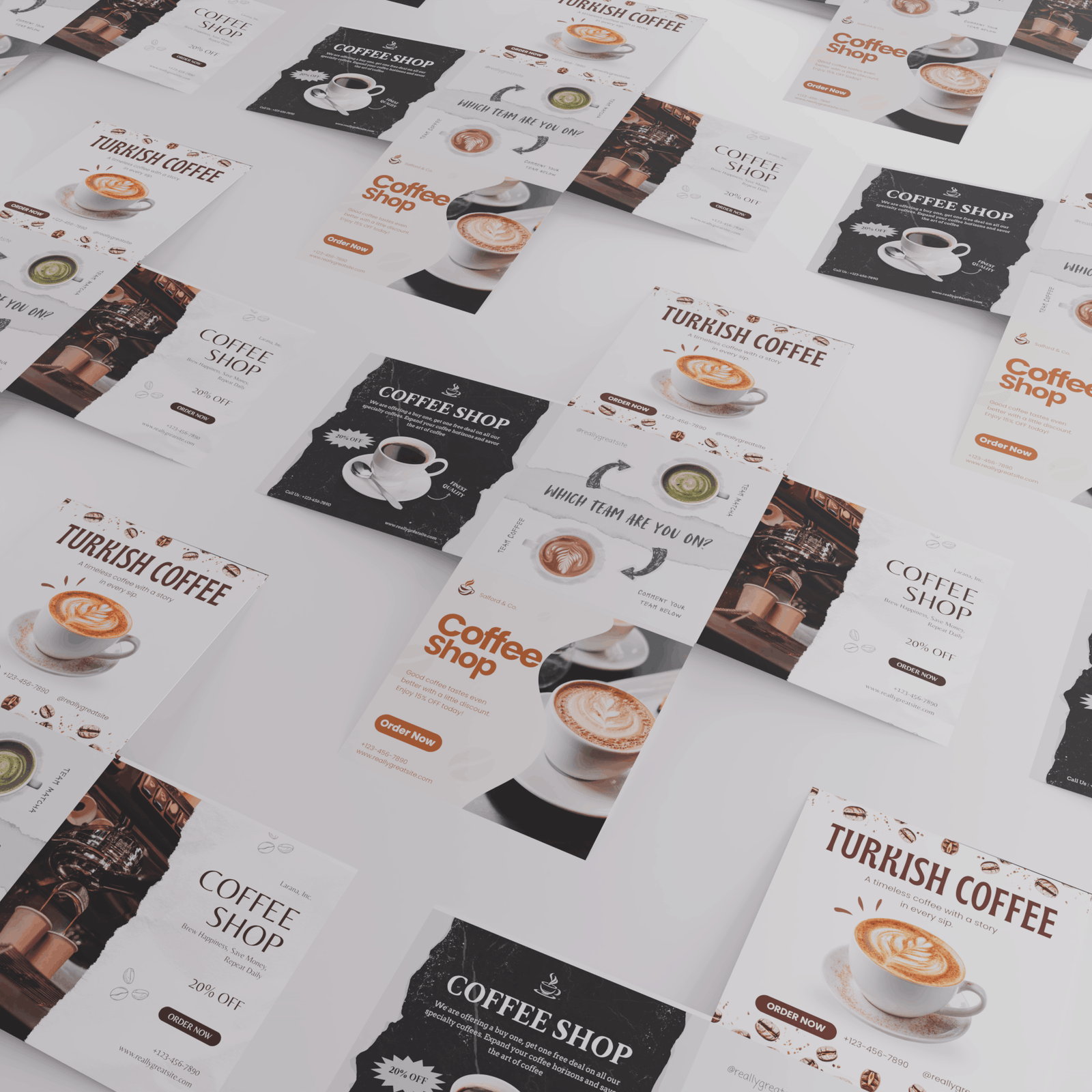 Foldable Brochure Mockup 10 Realistic Scenes