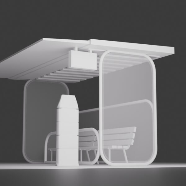 modern bus stop
