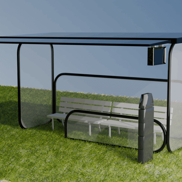 3D Bus Stand Modeling and Mockup