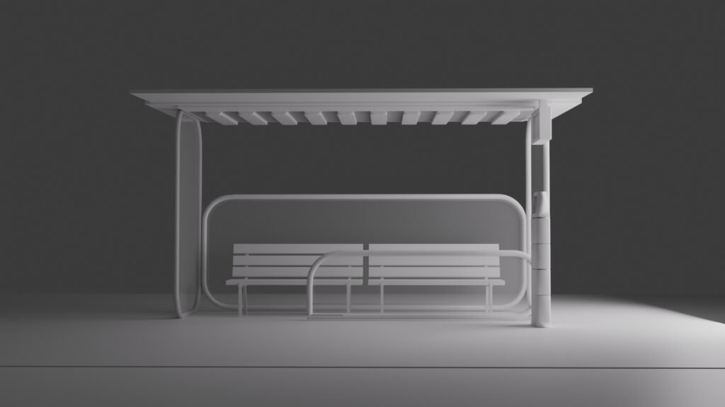 modern bus stop