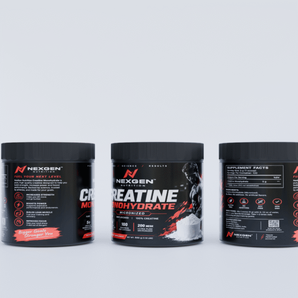 Creatine Jar Packaging Mockup Design