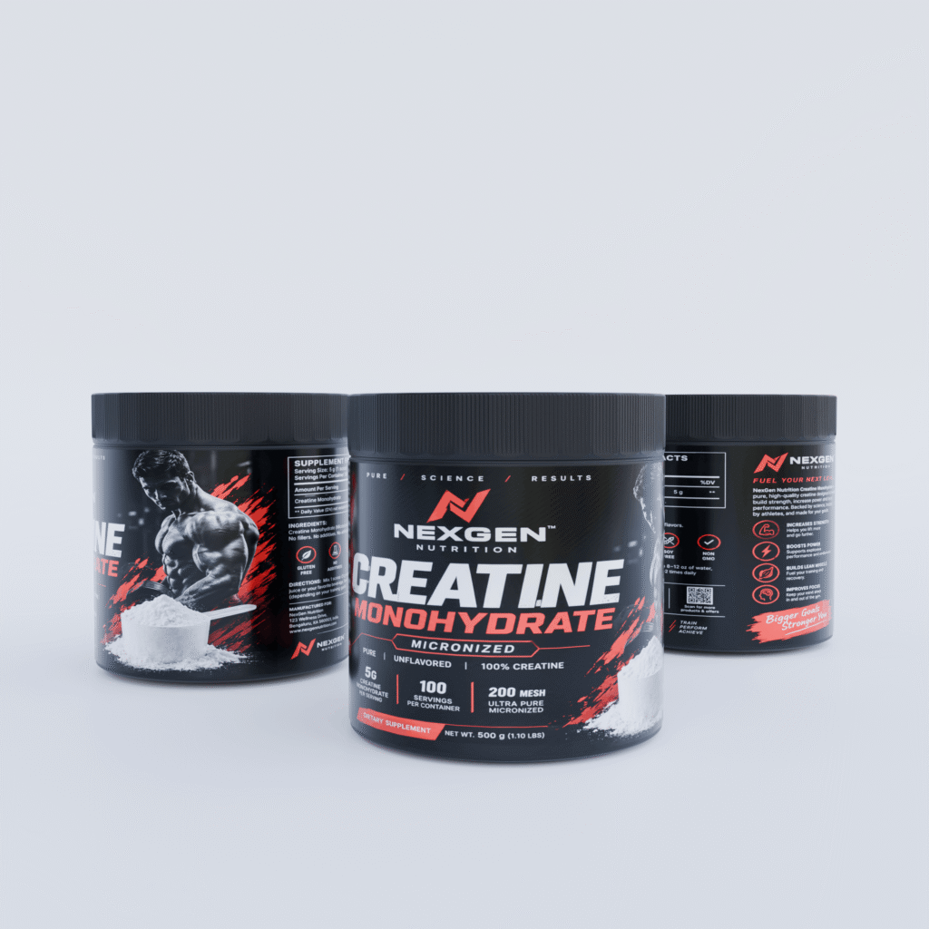 Creatine Jar Packaging Mockup Design