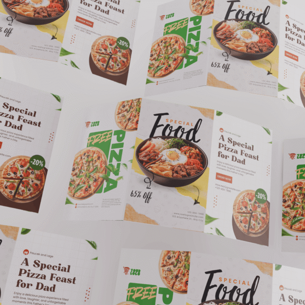 3 Side Flyer Brochure Design 10 Stunning Scenes Free Blender & PSD Files