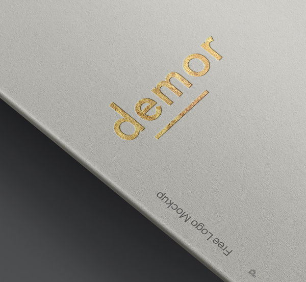 Free Foil Textured Logo Mockup PSDÂ Gold & Silver emboss effect