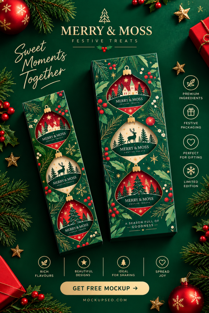 Christmas Packaging Design collection 2026 - creative Festive Branding & Packaging Mockup Ideas
