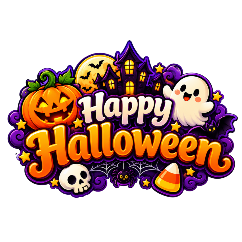 Happy Halloween Text PNG - Cute Halloween Lettering Designs