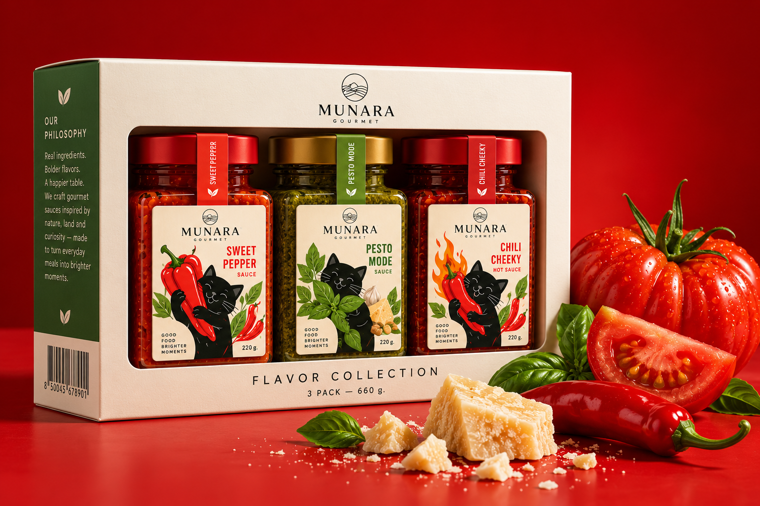 MUNARA Food Packaging, Sauce Bottle Labels