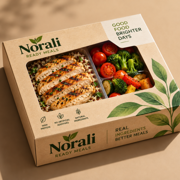 Norali Ready Meals Modern Food Packaging & creative Branding