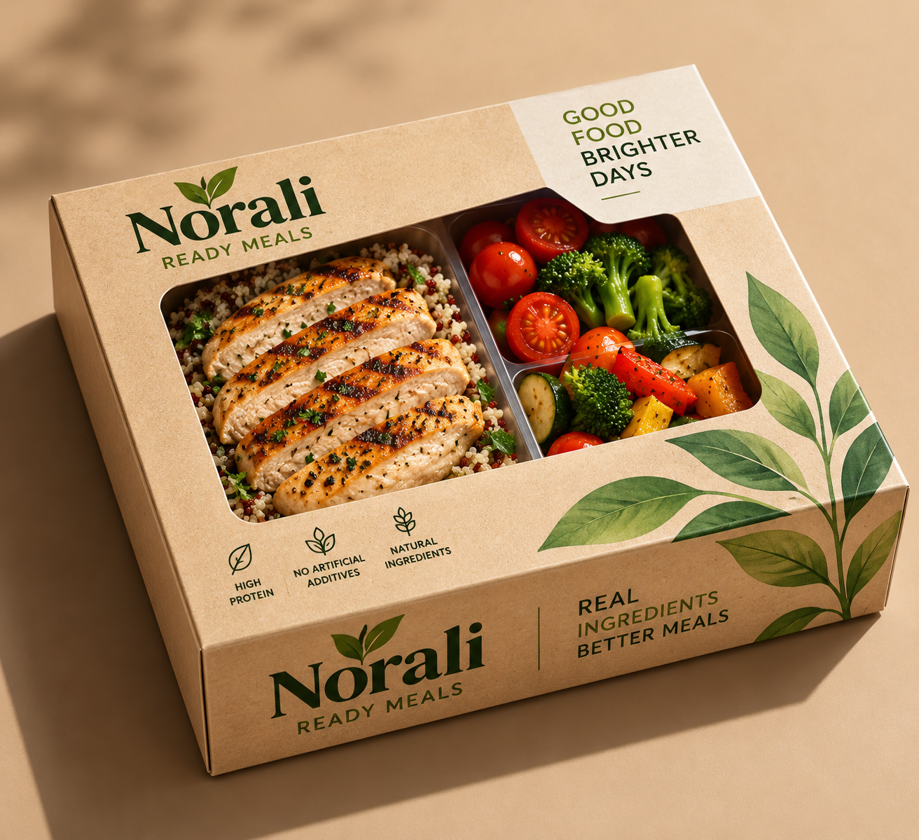 Norali Ready Meals Modern Food Packaging & creative Branding