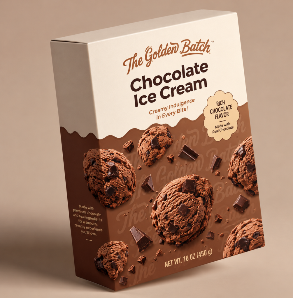 Chocolate Ice Cream Branding & Packaging Design