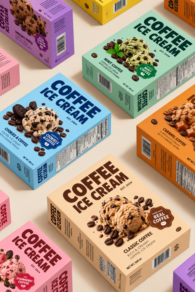 Chocolate Ice Cream Branding & Packaging Design