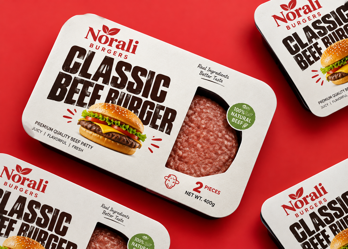 Norali Ready Meals Food Packaging & Brand Identity Design