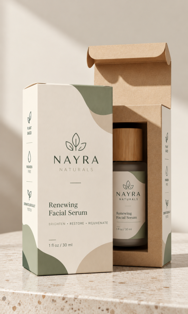Product Packaging Design Box Dieline & 3D Mockup