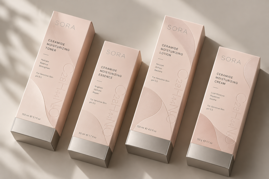 Product Packaging Design Box Dieline & 3D Mockup